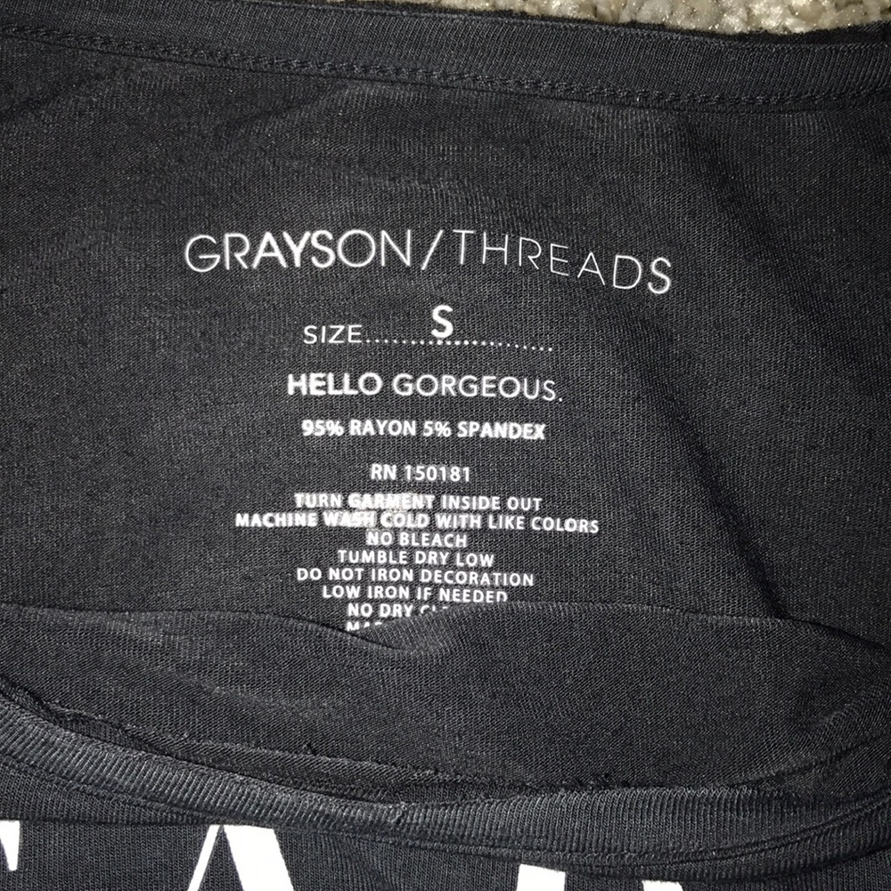 Three quarter length shirt. Navy blue.